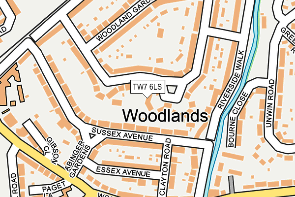 TW7 6LS map - OS OpenMap – Local (Ordnance Survey)