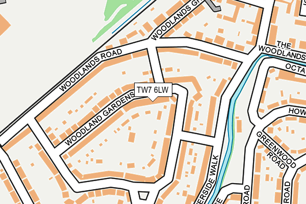 TW7 6LW map - OS OpenMap – Local (Ordnance Survey)