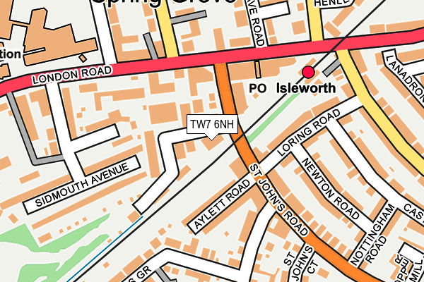 TW7 6NH map - OS OpenMap – Local (Ordnance Survey)