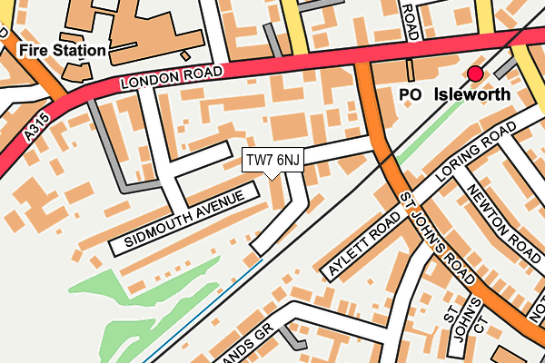 TW7 6NJ map - OS OpenMap – Local (Ordnance Survey)
