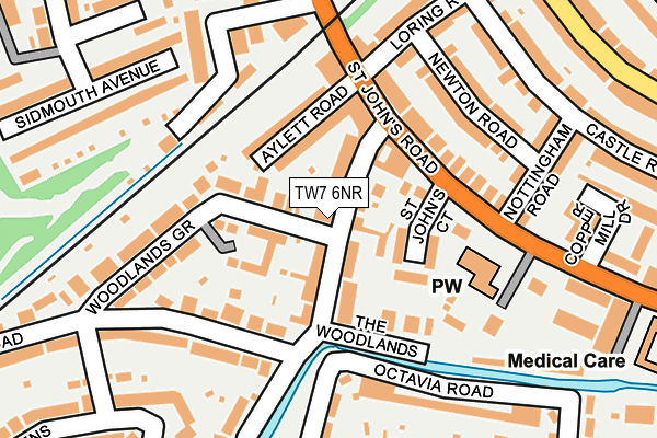 TW7 6NR map - OS OpenMap – Local (Ordnance Survey)