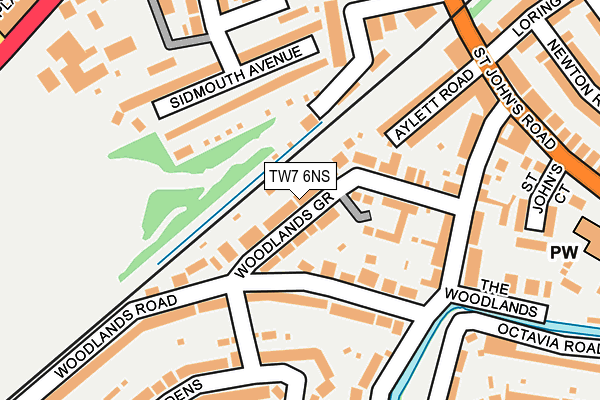TW7 6NS map - OS OpenMap – Local (Ordnance Survey)