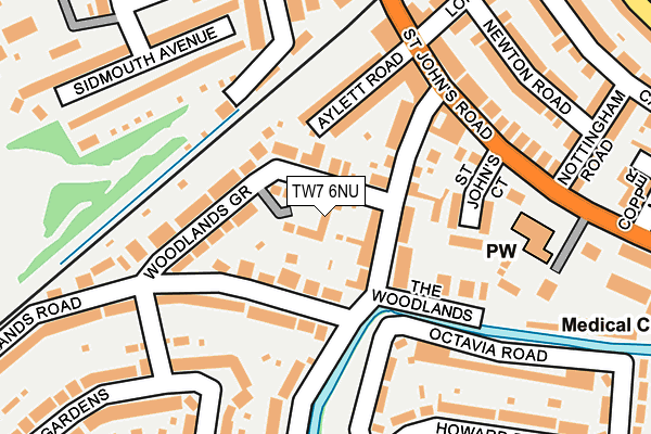 TW7 6NU map - OS OpenMap – Local (Ordnance Survey)