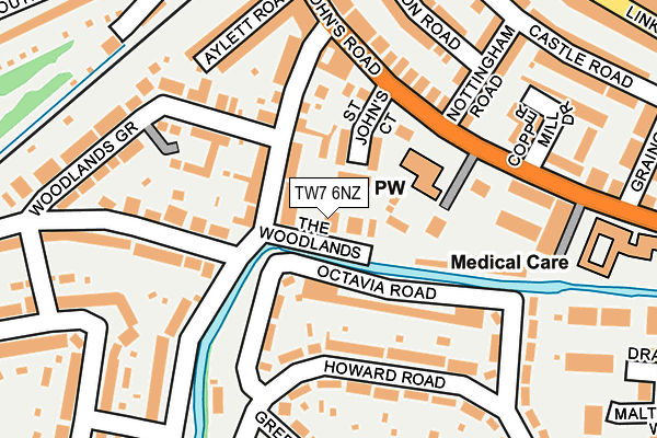TW7 6NZ map - OS OpenMap – Local (Ordnance Survey)