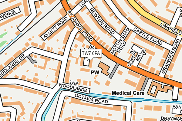 TW7 6PA map - OS OpenMap – Local (Ordnance Survey)