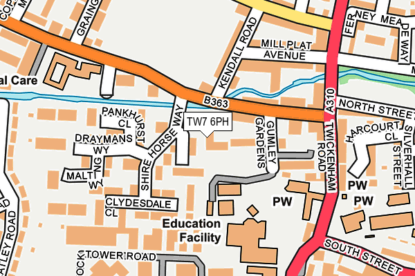 TW7 6PH map - OS OpenMap – Local (Ordnance Survey)