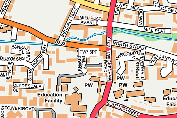 TW7 6PP map - OS OpenMap – Local (Ordnance Survey)