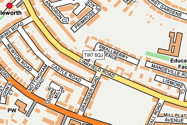 TW7 6QJ map - OS OpenMap – Local (Ordnance Survey)