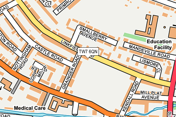 TW7 6QN map - OS OpenMap – Local (Ordnance Survey)