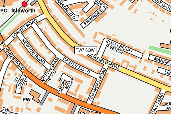 TW7 6QW map - OS OpenMap – Local (Ordnance Survey)