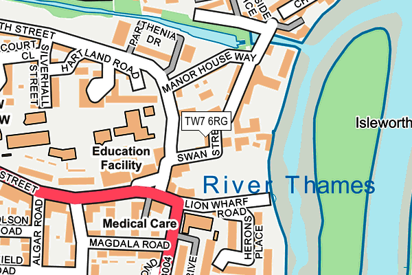 TW7 6RG map - OS OpenMap – Local (Ordnance Survey)