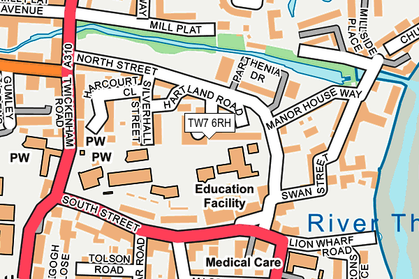 TW7 6RH map - OS OpenMap – Local (Ordnance Survey)