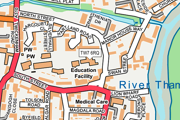 TW7 6RQ map - OS OpenMap – Local (Ordnance Survey)
