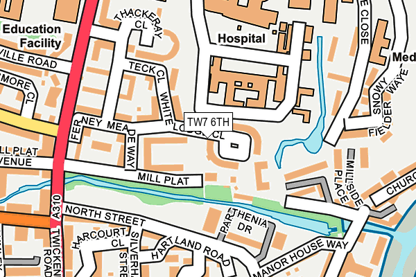 TW7 6TH map - OS OpenMap – Local (Ordnance Survey)