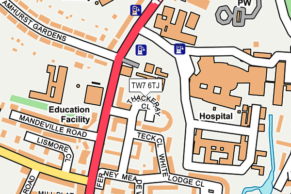 TW7 6TJ map - OS OpenMap – Local (Ordnance Survey)