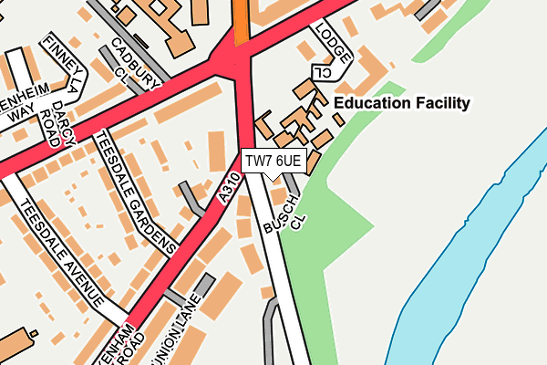 TW7 6UE map - OS OpenMap – Local (Ordnance Survey)