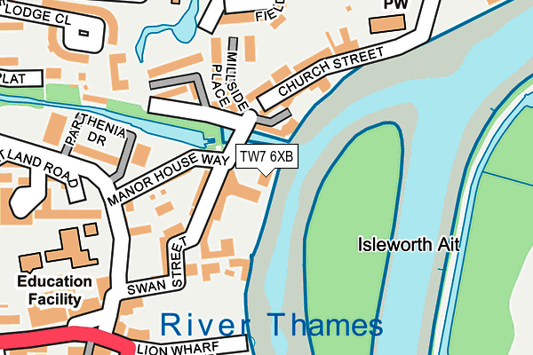 TW7 6XB map - OS OpenMap – Local (Ordnance Survey)