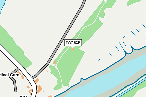 TW7 6XE map - OS OpenMap – Local (Ordnance Survey)