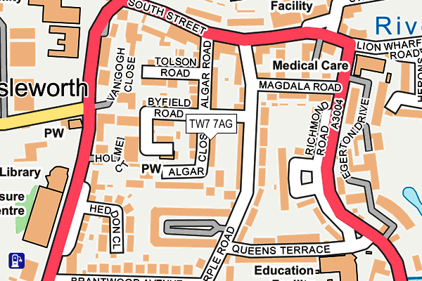 TW7 7AG map - OS OpenMap – Local (Ordnance Survey)