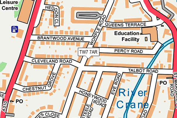 TW7 7AR map - OS OpenMap – Local (Ordnance Survey)