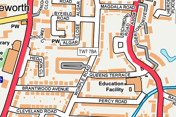 TW7 7BA map - OS OpenMap – Local (Ordnance Survey)