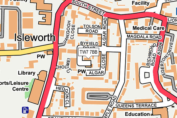 TW7 7BB map - OS OpenMap – Local (Ordnance Survey)