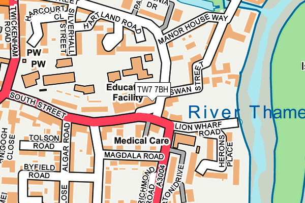 TW7 7BH map - OS OpenMap – Local (Ordnance Survey)