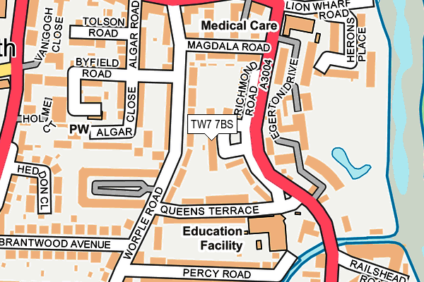 TW7 7BS map - OS OpenMap – Local (Ordnance Survey)