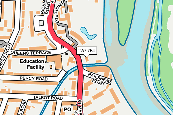 TW7 7BU map - OS OpenMap – Local (Ordnance Survey)