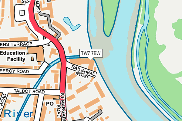 TW7 7BW map - OS OpenMap – Local (Ordnance Survey)