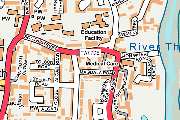 TW7 7DE map - OS OpenMap – Local (Ordnance Survey)