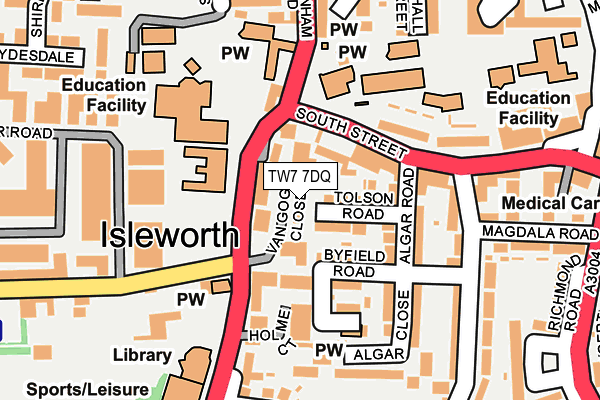 TW7 7DQ map - OS OpenMap – Local (Ordnance Survey)