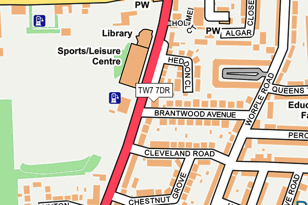 TW7 7DR map - OS OpenMap – Local (Ordnance Survey)
