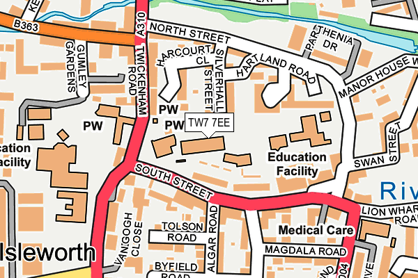 TW7 7EE map - OS OpenMap – Local (Ordnance Survey)