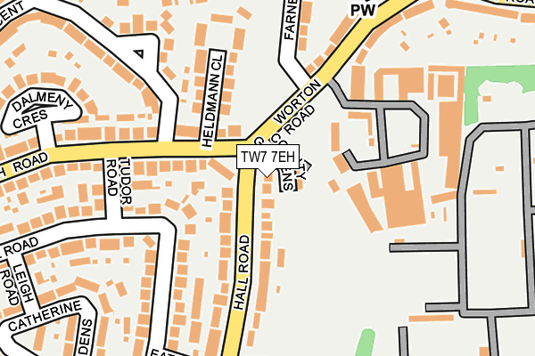 TW7 7EH map - OS OpenMap – Local (Ordnance Survey)