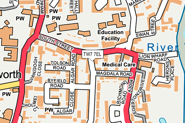 TW7 7EL map - OS OpenMap – Local (Ordnance Survey)
