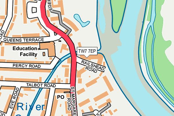 TW7 7EP map - OS OpenMap – Local (Ordnance Survey)