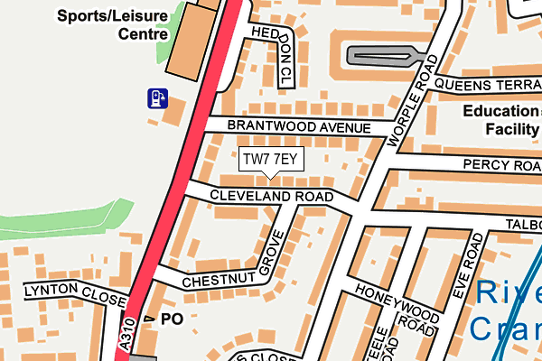 TW7 7EY map - OS OpenMap – Local (Ordnance Survey)