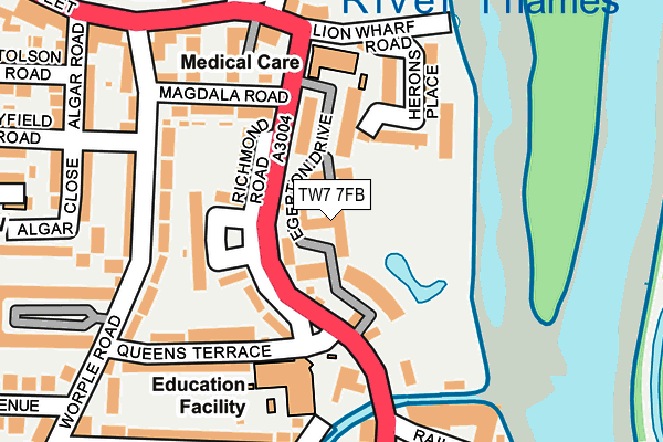 TW7 7FB map - OS OpenMap – Local (Ordnance Survey)