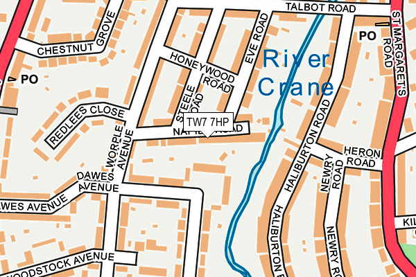TW7 7HP map - OS OpenMap – Local (Ordnance Survey)