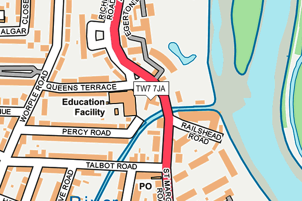 TW7 7JA map - OS OpenMap – Local (Ordnance Survey)