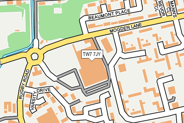 TW7 7JY map - OS OpenMap – Local (Ordnance Survey)