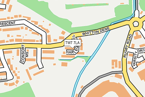 TW7 7LA map - OS OpenMap – Local (Ordnance Survey)