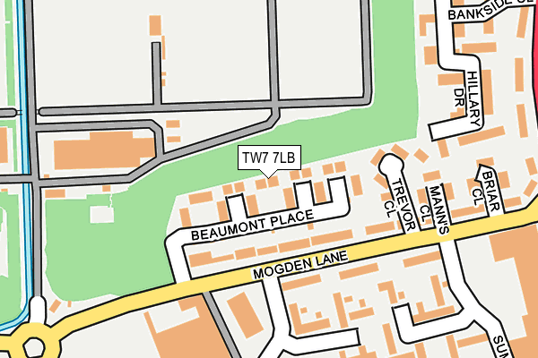 TW7 7LB map - OS OpenMap – Local (Ordnance Survey)