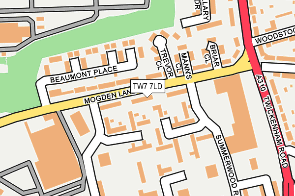 TW7 7LD map - OS OpenMap – Local (Ordnance Survey)