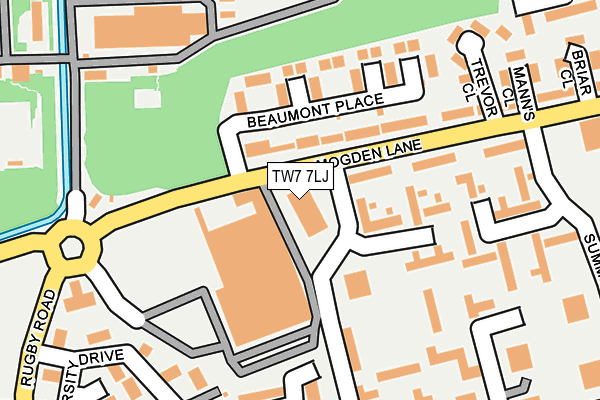 TW7 7LJ map - OS OpenMap – Local (Ordnance Survey)