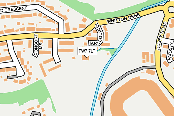 TW7 7LT map - OS OpenMap – Local (Ordnance Survey)