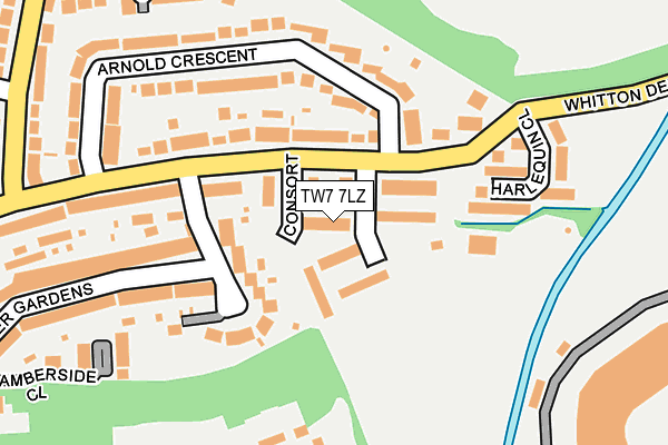 TW7 7LZ map - OS OpenMap – Local (Ordnance Survey)