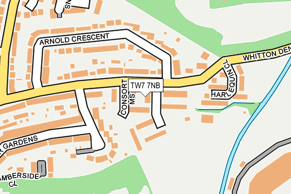 TW7 7NB map - OS OpenMap – Local (Ordnance Survey)