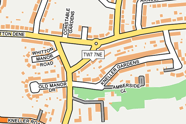 TW7 7NE map - OS OpenMap – Local (Ordnance Survey)